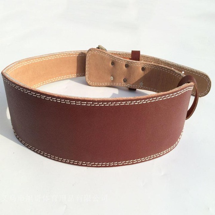 Leather weight lifting belts